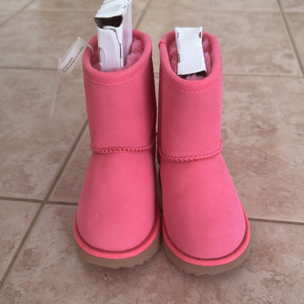 Ugg Classic Weather Short Shearling Boots Fuschia